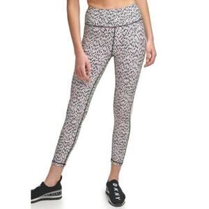 DKNY Sport Confetti Print High Waist 7/8 Tights xl